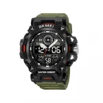 Тактичний наручний годинник Skmei 2226. Вологостійкий корпус. Army Green
