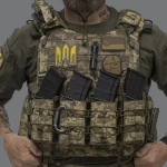 Бойовий бронежилет IBV-2 (Stanag 2920). Вага 4.3 кг. Збільшена площа захисту. Піксель (мм-14).  L/XL 9