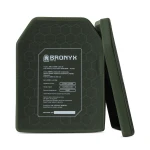 Керамическая бронеплита 6 класса Bronyx. Вес 3.25 кг. Размер L (26х33 см) 5