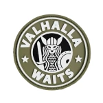 Патч (шеврон) «Valhalla Waits» R3ICH. М’який ПВХ пластик. Пісок