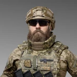 Маскировочный кавер на шлем (универсальный). Пиксель (мм-14). Размер L 4