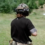 Футболка Basic Military T-Shirt. Battle Pup. Cotton/Elastane. Черный 8