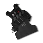 Боевой бронежилет IBV-1. Вес 3.1 кг. Увеличенная площадь защиты. Черный. S/M 13