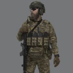 Боевой бронежилет IBV-1. Вес 3.1 кг. Увеличенная площадь защиты. Пиксель (мм-14). S/M 4