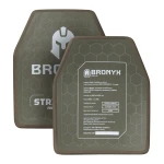 Керамічна бронеплита 5 класу Bronyx. Вага 2.59 кг. Розмір М (25х30 см) 2