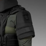 Плечовий захист з балістичними пакетами 2-го класу. STANAG 2920. Чорний 4