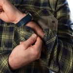 Сорочка «Буревій» (Logo Tan), Camotec. Lime Green/Navy 4