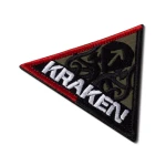 Шеврон (нашивка) Kraken, 8.5х9 см. Трикутний 3