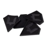 Шеврон (нашивка) двозуб Сил спеціальних операцій ЗСУ, 9х7.5 см. Сіро-чорний 3