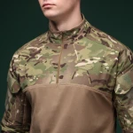 Тактична сорочка Core Combat Shirt, довгий рукав, комбіновані матеріали. Мультикам 6