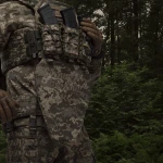 Противоосколочный фартук 1-го класса защиты (с баллистическим пакетом). Размер XL. Пиксель (мм-14) 8