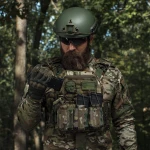 Одинарний еластичний підсумок під магазини АК/АR відкритого типу. Кріплення MOLLE. Мультикам 6