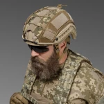 Маскировочный кавер на шлем (универсальный). Пиксель (мм-14). Размер L 5