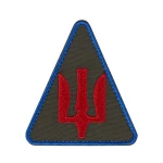 Шеврон (нашивка) Зенітно-ракетні війська повітряних сил ЗСУ, 8х8 см. Червоний