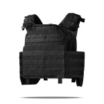 Плитоноска покращена (PRO) зі збільшеними камербандами | під бронеплити 25х30 см. Чорний 2