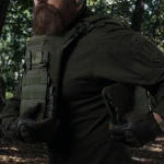 Змінні бокові камербанди (чохли) для плитоноски. Розмір XL, 40х16 см. Олива 7