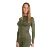 Лонгслів жіночий Pani CoolPass SJ Camotec. Олива