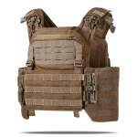 Плитоноска покращена (PRO) зі збільшеними камербандами | під бронеплити 25х30 см. Койот