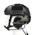 Крепление адаптер для наушников Sordin на шлем (Чебурашка). Олива 2