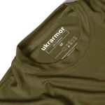 Футболка сетчатая AIR Coolmax без логотипа. Легкая и хорошо отводит влагу. Олива 4