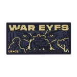 Патч (шеврон) «War Eyes» від libkos. М’який ПВХ пластик, 8х4 см