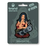 Патч (шеврон) «Kiss of death» от Brand Element. Мягкий ПВХ пластик 3