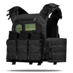 Бронежилет увеличенный 5 класса (PRO). Вес 7 кг. Керамические бронеплиты 3.38 кг. Черный 2