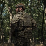 Бронежилет збільшений 3 класу (PRO) XL. Вага 3.7 кг. Поліетиленові плити 1.29 кг. Піксель (мм-14) 5