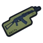 Патч (шеврон) «АКС 74» от А.Т.А.К.А. Мягкий ПВХ пластик. Олива 2