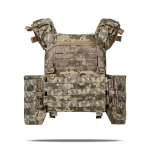 Плитоноска улучшенная (PRO) с увеличенными камербандами | под бронеплиты 25х30 см. Пиксель (мм-14) 5