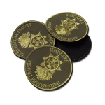 Шеврон (нашивка) Національна гвардія України, 9х9 см. Олива 4