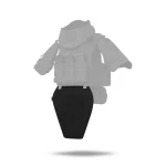 Протиуламковий фартух 1-го класу захисту (з балістичним пакетом). Розмір XL. Чорний 3