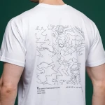 Футболка Basic Military T-Shirt. Avdiivka. Топографічна карта. Білий 3