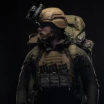 Кевларовий шолом ARCH Helmet (ECH) MICH зі збільшеною площею захисту. Олива 8