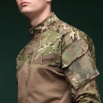 Тактична сорочка Core Combat Shirt, довгий рукав, комбіновані матеріали. Мультикам 3