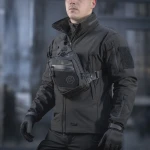 Сумка M-Tac Sling Pistol Bag Elite Hex с липучкой. Черный мультикам 2