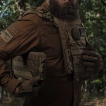 Бронежилет 3 уровня NIJ (PRO). Вес 3.5 кг. Полиэтиленовые плиты PGD-LW+ SAPI 1.5 кг. Койот 12