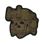 Патч (шеврон) «Totenkopf gen1+dtnvs gen.1» R3ICH. М’який ПВХ пластик. Койот