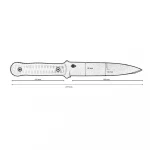 Тактичний ніж Штурмовик Blade Brothers Knives з чорним полімерним покриттям 5