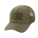 Кепка (бейсболка) M-Tac з липучкою та сіткою Flex ріп-стоп. Темна олива