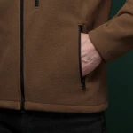 Флісова кофта Ukrarmor Patrol Pullover Fleece Coyote. Polyester, windproof 4