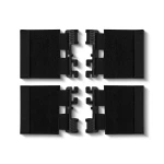 Сменные боковые камербанды (чехлы) для плитоноски. Размер XL, 40х16 см. Черный 6