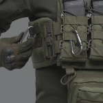 Карабін тактичний універсальний, 80 мм. Сталевий. Колір Сірий 3