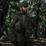 Тройной подсумок под магазины АК/АR. Cordura 1000. Molle. Олива 6