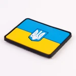 Патч (шеврон) «Прапор» від Brand Element. М’який ПВХ пластик. Жовто-блакитний 3