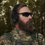 Активные наушники Walker's Razor Black (Черный) с оголовьем. Производитель США 4